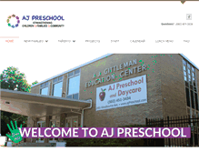 Tablet Screenshot of ajpreschool.com